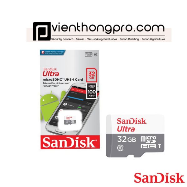 Thẻ nhớ sandisk 32gb chính hãng FPT- phân phối bởi Viễn Thông Pro - Hình ảnh 2