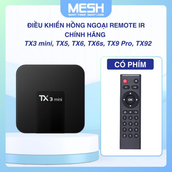 Điều khiển hồng ngoại Remote IR chính hãng TX3 mini, TX5, TX6, TX6s, TX9 Pro, TX92 - Hình ảnh 2